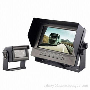 Car Backup Camera System with 7-inch Waterproof Monitor Heavy-duty Cameras for Fire Trucks